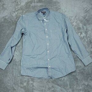 Kirkland Signature Mens Traditional Fit Checkered Shirt Size 16-34/35 a1139
